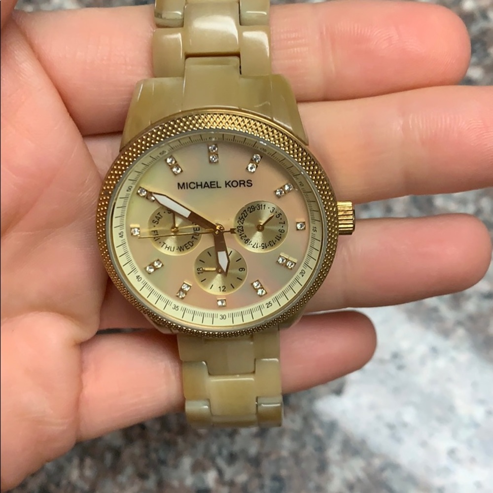 Michel Kors bone colored watch!